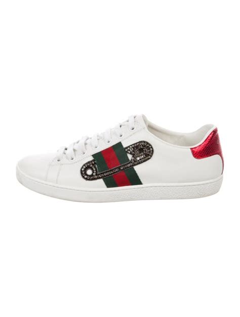 gucci safety pin sneakers|Women's Gucci Ace sneaker with Web .